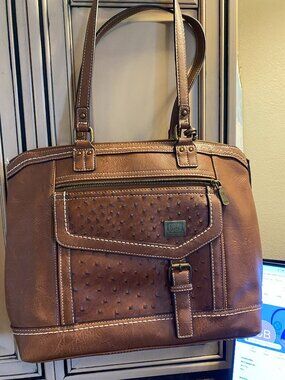 BOC Born Concept Saddle Brown Purse Tote Bag "New Without Tags!"